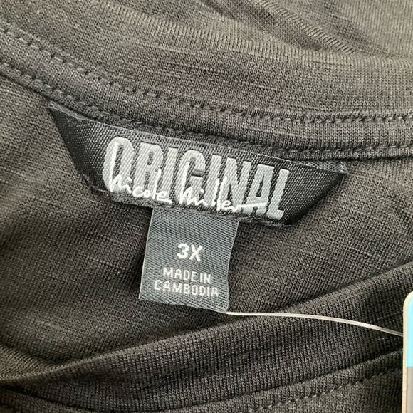 Nicole Miller Women’s Dress Black Knot Stretch Cap Sleeve Size 3X NWT - Picture 4 of 5